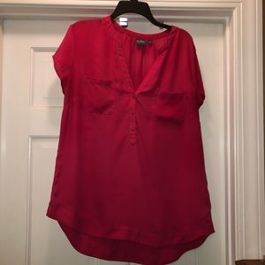 Soho coral blouse with pockets XL